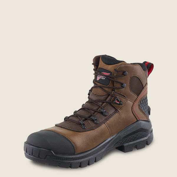 Red Wing Iş Botu Erkek - Crv™ - 6-Inch Soft Toe - Kahverengi/Siyah - 38MIHGPFR